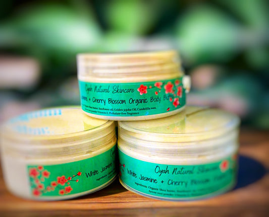 White Jasmine + Cherry Blossom Organic Body Butter