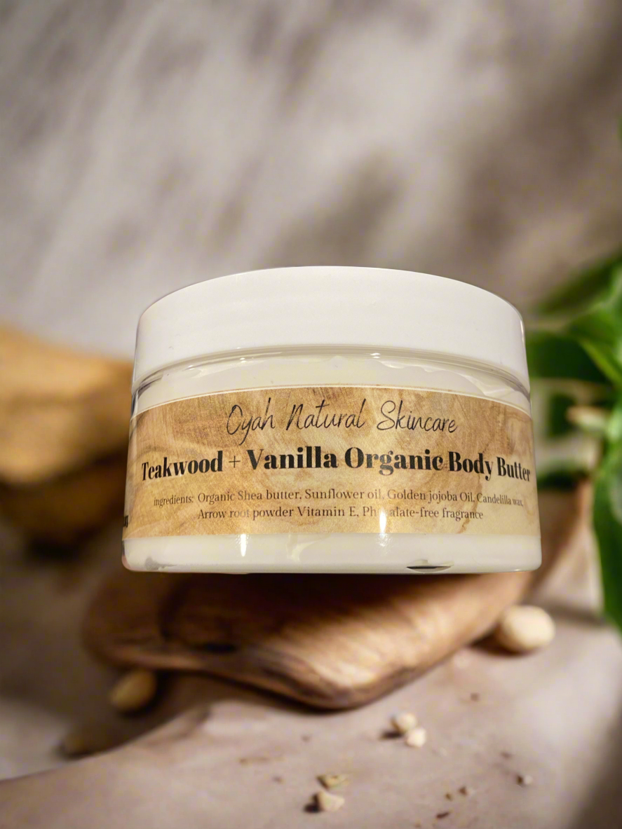 Teakwood + Vanilla Organic Body Butter